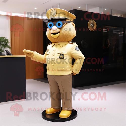 Personnage De Costume De Mascotte Redbrokoly D'officier De Police D... on Productcaster.