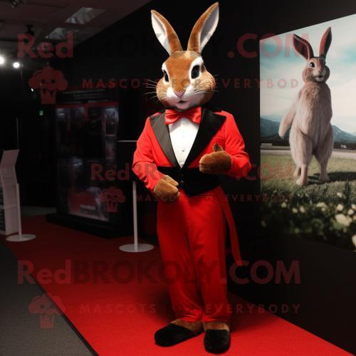 Personnage De Costume De Mascotte Redbrokoly De Lapin Sauvage Rouge... on Productcaster.