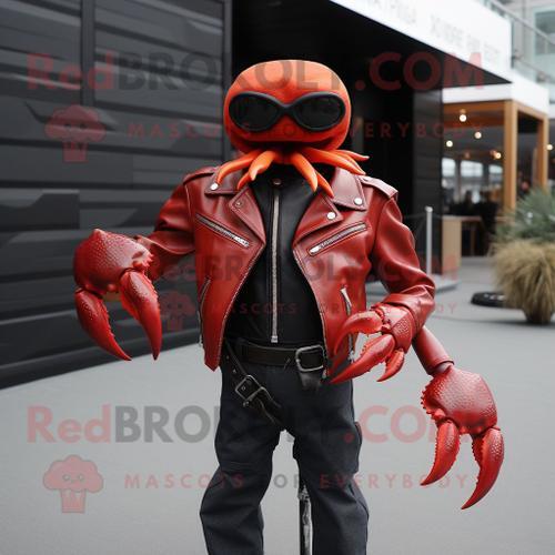 Personnage De Costume De Mascotte Redbrokoly De Crabe Rouge Habillé... on Productcaster.