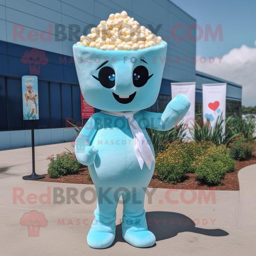 Personnage De Costume De Mascotte Redbrokoly De Maïs Soufflé Bleu C... on Productcaster.