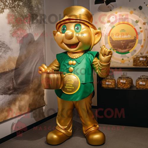 Personnage De Costume De Mascotte Redbrokoly Rust Pot Of Gold Habil... on Productcaster.