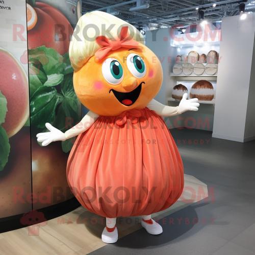 Personnage De Costume De Mascotte Redbrokoly Peach Shakshuka Habill... on Productcaster.