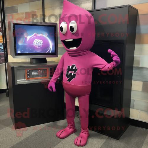 Personnage De Costume De Mascotte Redbrokoly De Télévision Magenta ... on Productcaster.