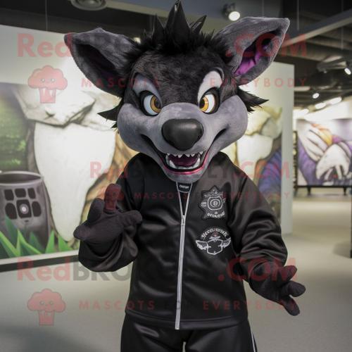 Personnage De Costume De Mascotte Redbrokoly Chupacabra Noir Habill... on Productcaster.