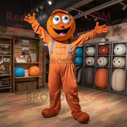 Personnage De Costume De Mascotte Redbrokoly Rust Juggle Habillé D'... on Productcaster.