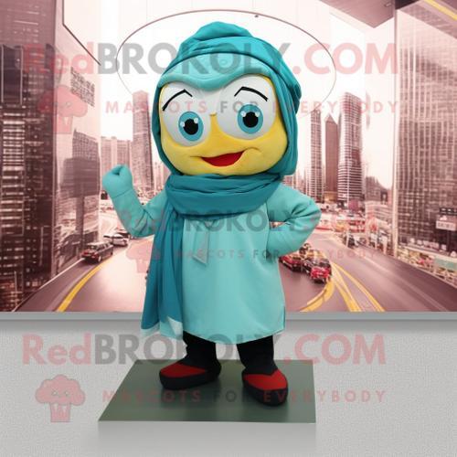 Personnage De Costume De Mascotte Redbrokoly Teal Dim Sum Habillé A... on Productcaster.