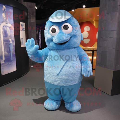 Personnage De Costume De Mascotte Redbrokoly Sky Blue Ice Habillé A... on Productcaster.