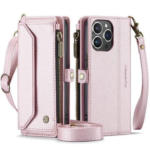 Crossbody Étui Pour Iphone 13 Pro Fente Pour Les Factures À Fermetu... on Productcaster.