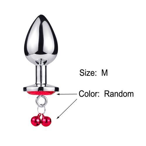 Plug Anal Queue En Acier Inoxydable Avec Chaîne, Cloche En Métal, S... on Productcaster.