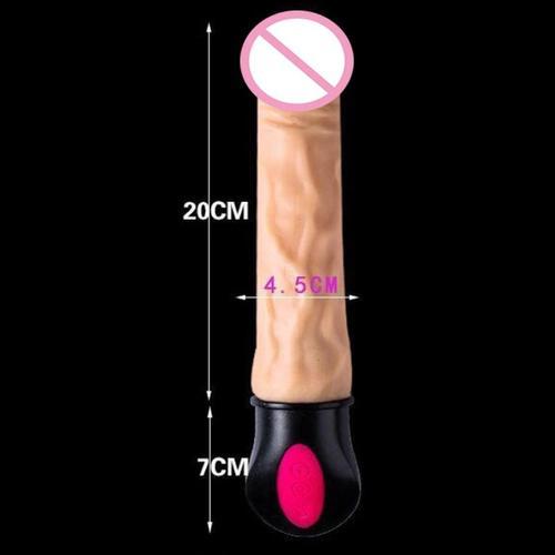 Chauffage Réaliste Gode Vibrateur Jouets Sexuels Pour Les Femmes Fl... on Productcaster.