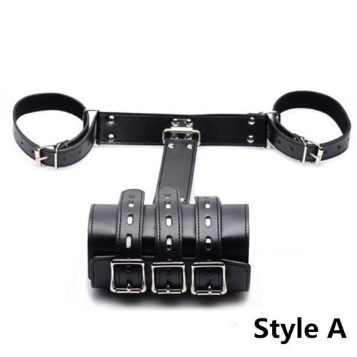 Bsie M-Sfp Leather Arm Binder, Bondage, Sex Toys Of Wrist Cuffs, Na... on Productcaster.