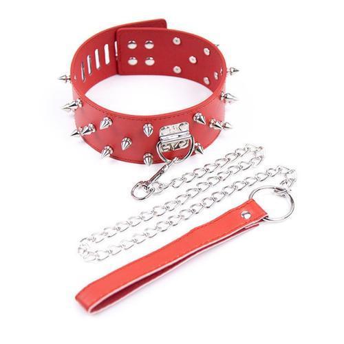 Collier De Bondage Du Cou Avec Laisse De Chien À Pointes En Métal, ... on Productcaster.