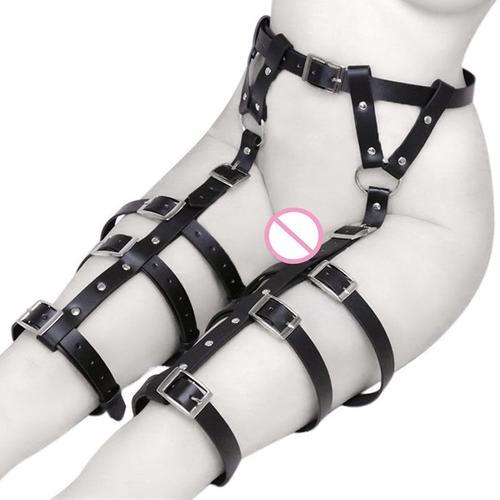 Pantalon En Cuir De Bondage Bdsm Pour Couples, Sangles Fétichistes,... on Productcaster.