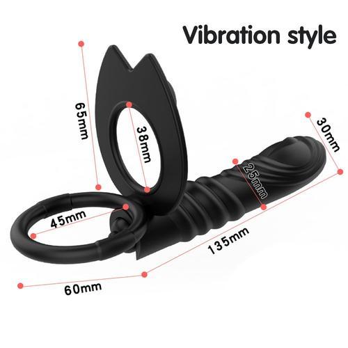 Vibromasseur Anal Pour Couple, 10 Fréquences, Avec Anneau Pour Péni... on Productcaster.