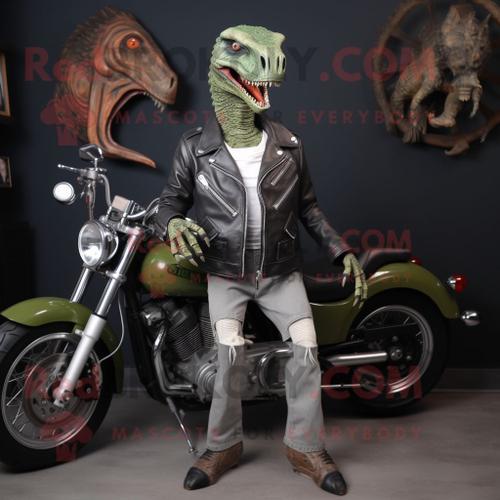 Personnage De Costume De Mascotte Redbrokoly Olive Utahraptor Habil... on Productcaster.