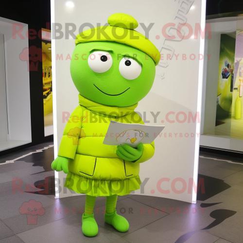 Personnage De Costume De Mascotte Redbrokoly De Lettre D'amour Vert... on Productcaster.