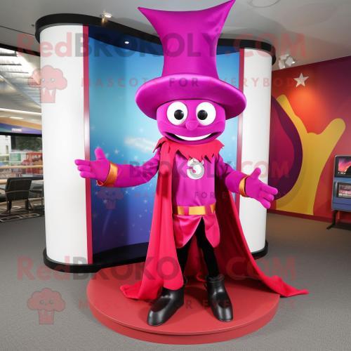 Personnage De Costume De Mascotte Redbrokoly Magenta Ring Master Ha... on Productcaster.