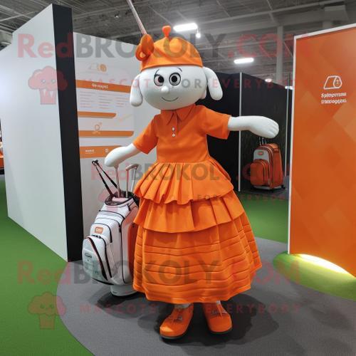 Personnage De Costume De Mascotte Redbrokoly De Sac De Golf Orange ... on Productcaster.