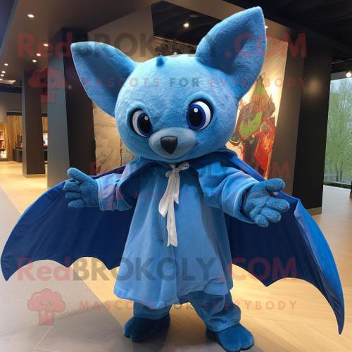 Mascotte Redbrokoly De Chauve-Souris Bleue Costume De Personnage Ha... on Productcaster.