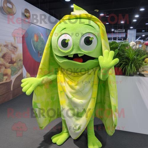 Personnage De Costume De Mascotte Redbrokoly De Ceviche Vert Citron... on Productcaster.