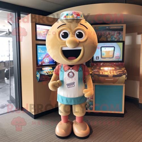 Personnage De Costume De Mascotte Redbrokoly Tan Gumball Machine Ha... on Productcaster.