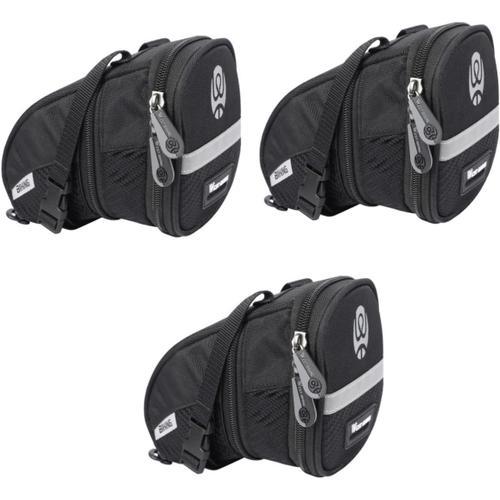 Noirx3pcs 3 Pièces Sac Avant De Vélo Bagage À Vélo Sac Arrière Saco... on Productcaster.