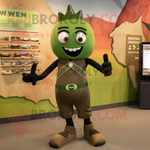 Personnage De Costume De Mascotte Redbrokoly Olive Alliance Habillé... on Productcaster.