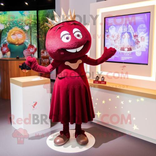 Personnage De Costume De Mascotte Redbrokoly Maroon Tooth Fairy Hab... on Productcaster.