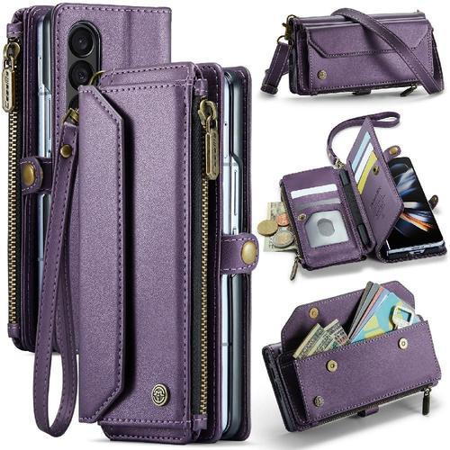 Crossbody Étui Pour Samsung Galaxy Z Fold 4 5g Portefeuille Étui Po... on Productcaster.