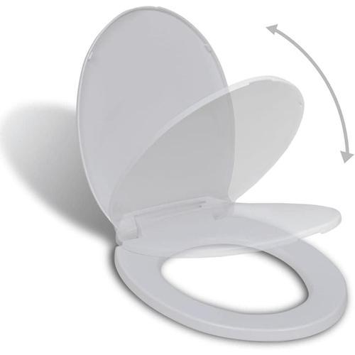 Blanc Abattant WC, Lunette de Toilette Siège de Toilette Couvercle ... on Productcaster.