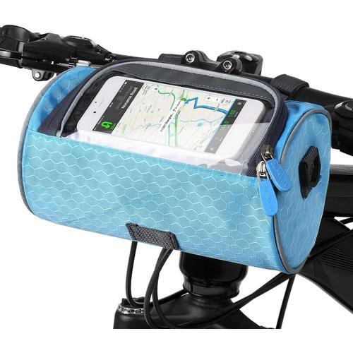 Blue Sac De Guidon De Vélo Étanche Sac Avant De Vélo Support De Tél... on Productcaster.