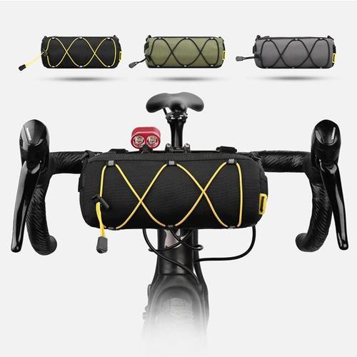 Noir Sacoche De Guidon De Vélo 2,4 L Sac De Rangement Avant De Vélo... on Productcaster.