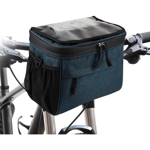 Bleu-4.8l Sacoche Guidon Velo 4.8l Étanche Avec Écran Tactile, Sac ... on Productcaster.