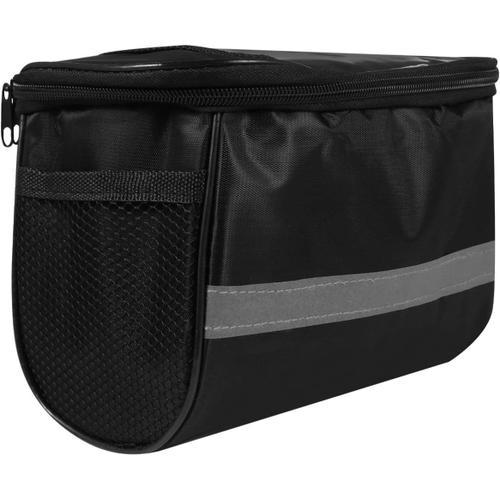 Noir Sac Avant De Vélo Sacoche De Vélo Guidon De Vélo Panier Avant ... on Productcaster.