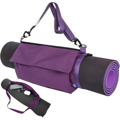 Violet Sac Pour Tapis De Yoga, Support De Tapis De Yoga Multifoncti... on Productcaster.