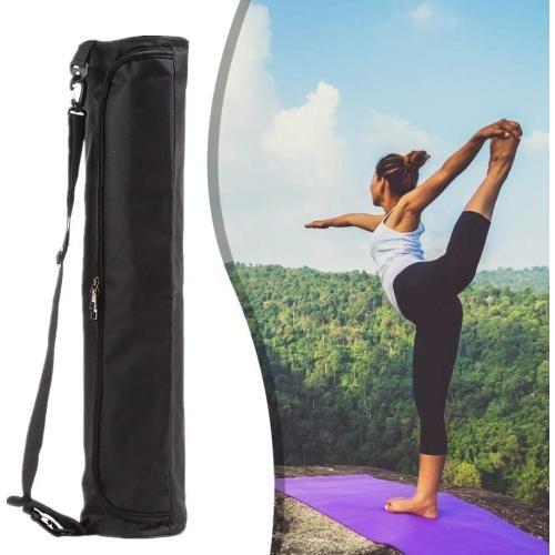 Noir Sac De Tapis De Yoga En Toile Sac De Yoga D'exercice À Fermetu... on Productcaster.