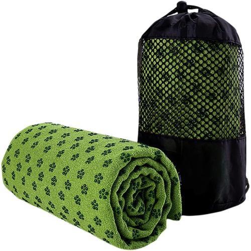 Green Serviette De Couverture De Tapis De Yoga En Polyester Antidér... on Productcaster.