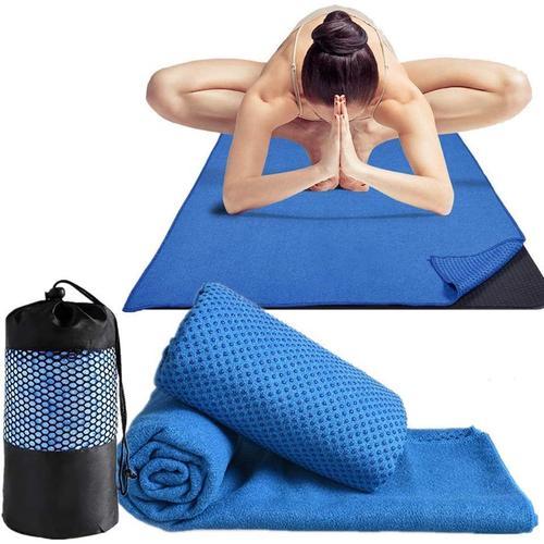 Blue Serviette Yoga Serviette De Yoga Antidérapant Serviette De Yog... on Productcaster.