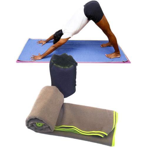 Gris Tapis De Sport Serviette Serviette Yoga Antidérapante Tapis De... on Productcaster.