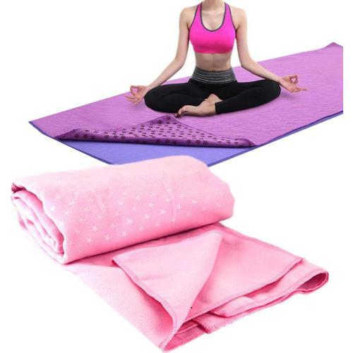 Pink Couverture Yoga Serviette Yoga Fitness Tapis Serviette Non Sli... on Productcaster.