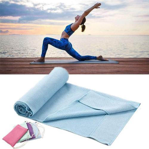 Blue Serviette Yoga Serviette De Yoga Tapis De Yoga Serviette De Su... on Productcaster.