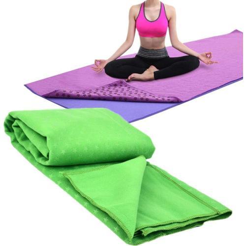 Green Serviette Yoga Tapis Sport Serviette Serviette De Tapis Pour ... on Productcaster.