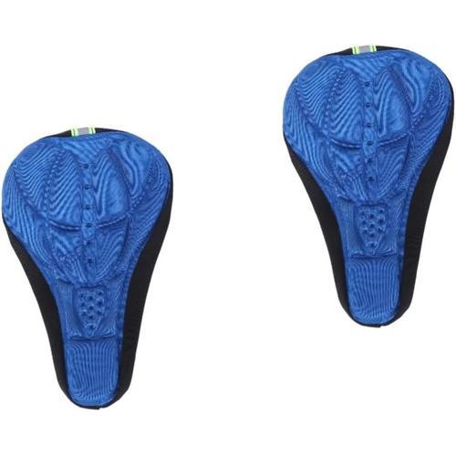 Bleu 2 Pièces Tapis De Selle De Vélo 3d Coussin De Siège De Vélo En... on Productcaster.