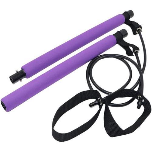 Pink Baton De Barre D'exercice Pilates Avec Bande De Résistance, Ou... on Productcaster.