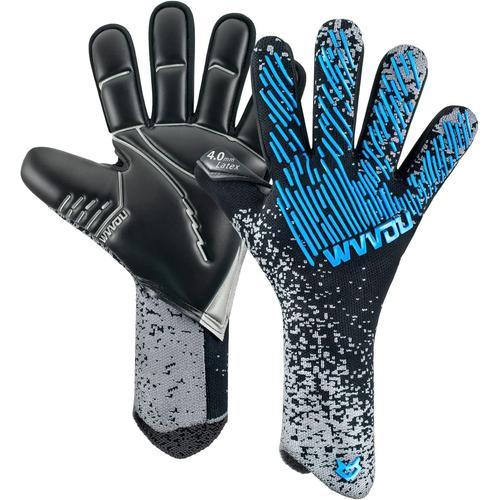 Noir Et Bleu Gants De Gardien De But, Gants De Gardien De But Homme... on Productcaster.