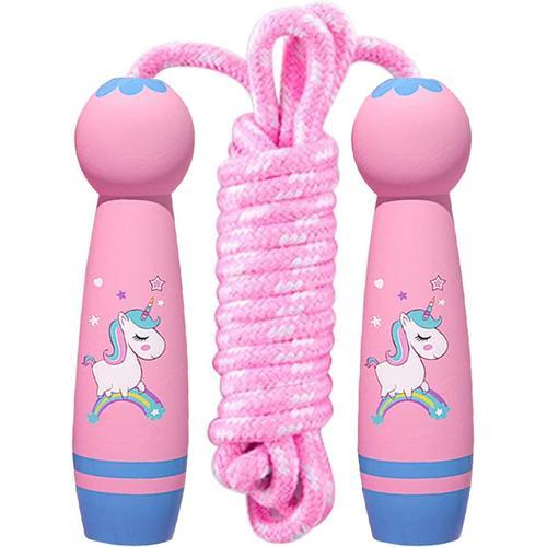 1 Corde À Sauter Enfants, Corde À Sauter Enfants Avec Poignée En Bo... on Productcaster.