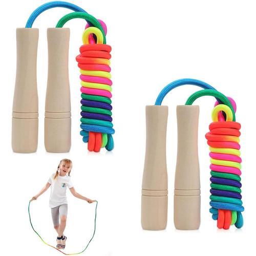 Arc-En-Ciel Corde À Sauter Pour Enfants, Lot De 2 260 Cm Corde De S... on Productcaster.