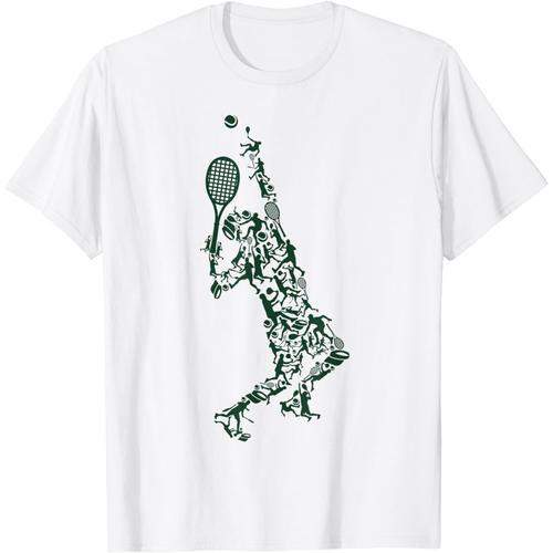 Blanc Positions Des Joueurs Balles Tirage Au Sort - Tennis T-Shirt on Productcaster.