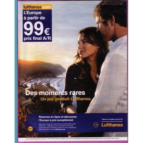 Publicité Papier - Compagnie Aérienne Lufthansa De 2009 on Productcaster.