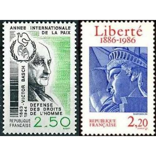 France 1986, Très Beaux Timbres Yvert 2415, Année De La Paix, Défen... on Productcaster.